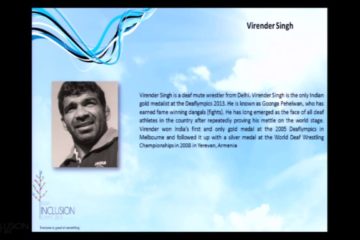 Goonga Pehelwan Virender Singh at IIS 2013