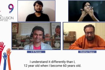 V R Ferose in conversation with Shekhar Kapur at IIS 2020