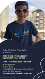 Event Poster with Pranav photograph